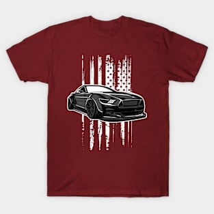 Stanced Ford Mustang Patriot T-Shirt